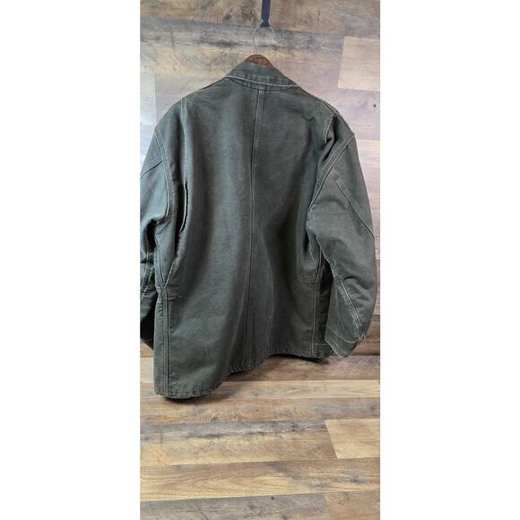 Vintage Carhartt C58 MOS Blanket-Lined Duck Chore Jacket Size XL Green - Picture 8 of 16
